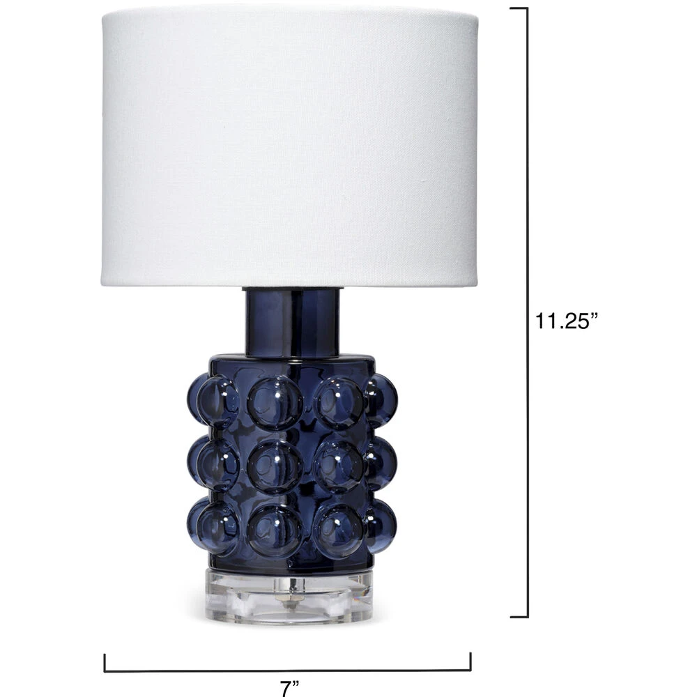 Seltzer 11.25 Inch 25.00 Watt Blue Table Lamp Portable Light 5 Seltzer 11.25 Inch 25.00 Watt Blue Table Lamp Portable Light - Image 3